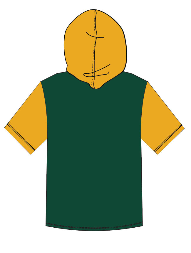 Coyotes Colorblock Short Sleeve Hoodie