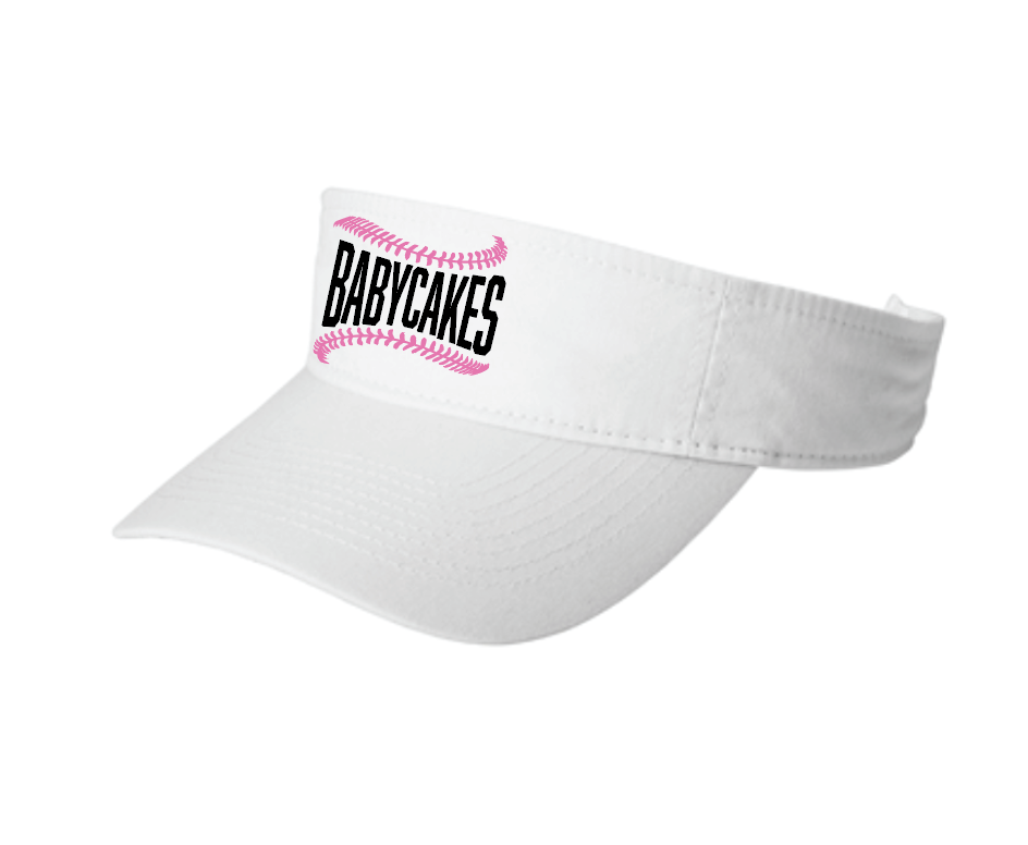 Babycakes White Visor