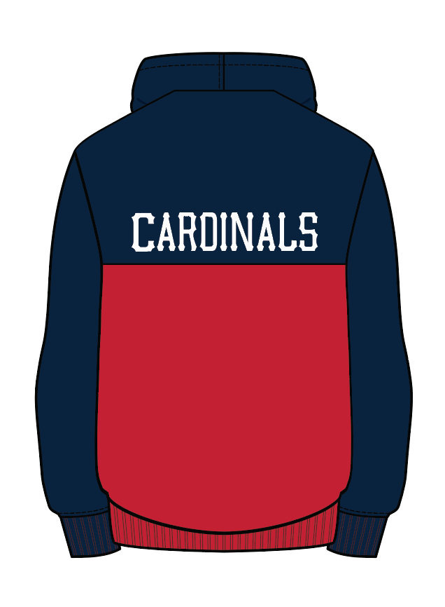 TC Cardinals Color Block Hoodie