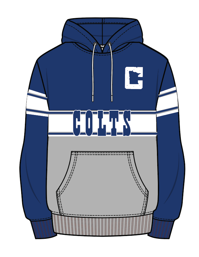 Colts Stripe Hoodie