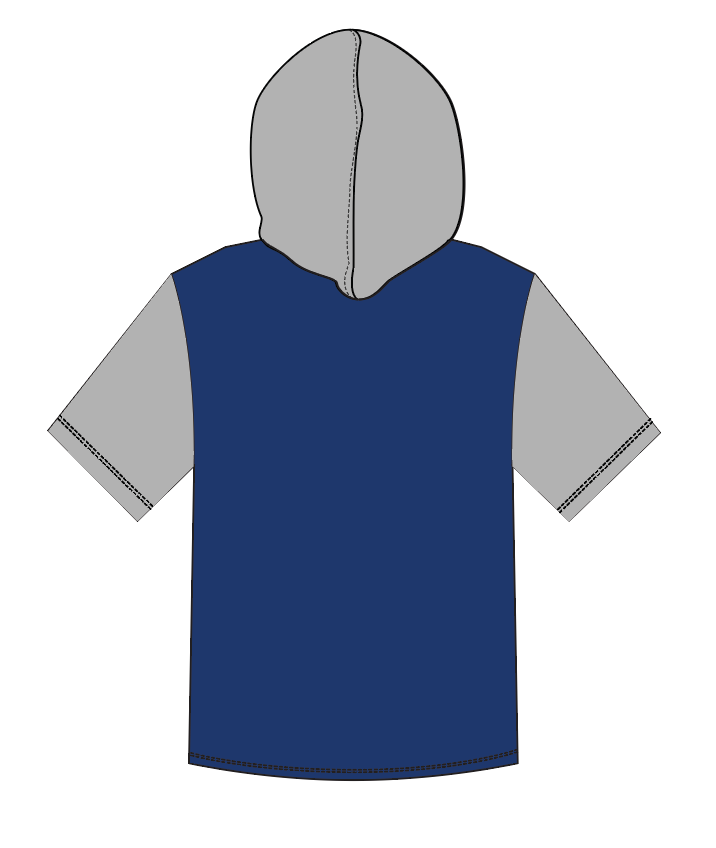 Colts Colorblock Short Sleeve Hoodie